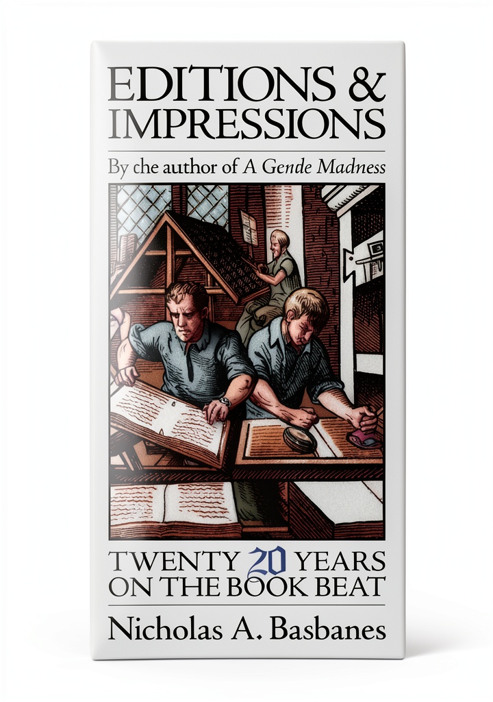 Displaying the Fine Books Press antique book cover on a Kindle device