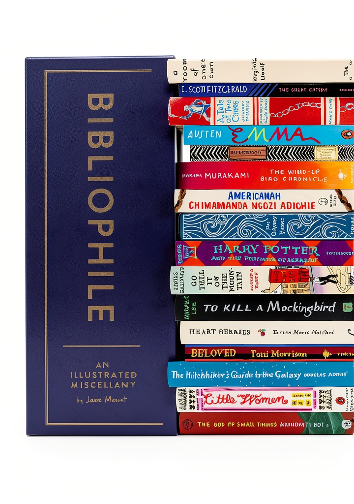 Bibliophile series book cover showcasing detailed illustrations and layout