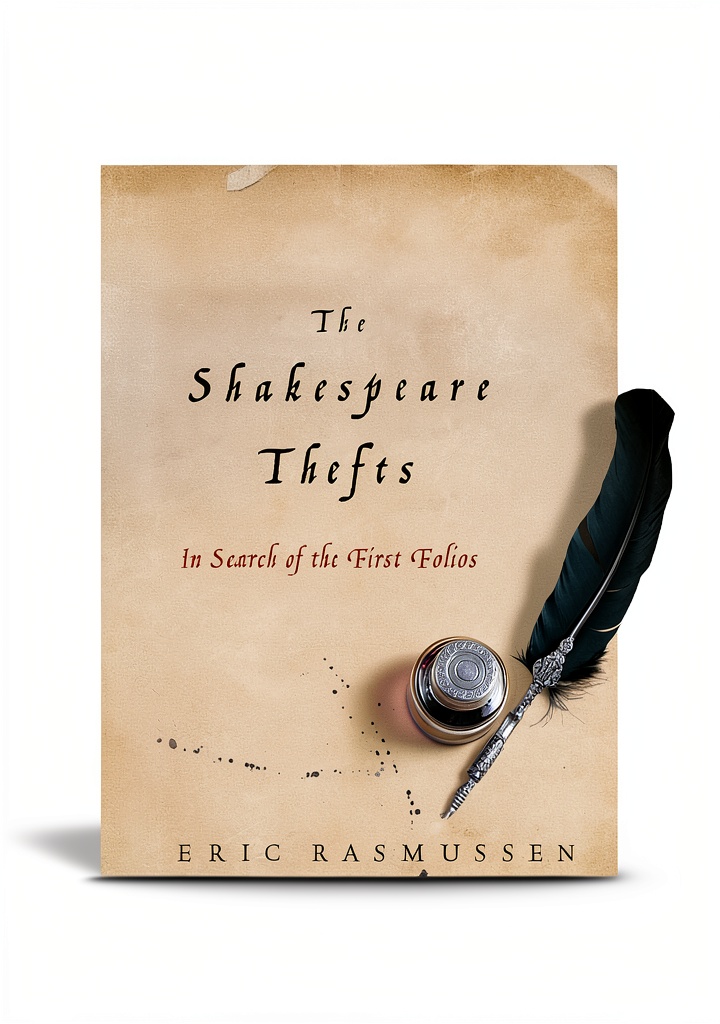 Kindle book cover showcasing antique book design and heist theme