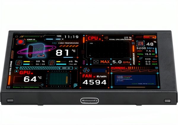 VBESTLIFE Computer Temperature Monitor 3.5 Inch Screen USB C-8