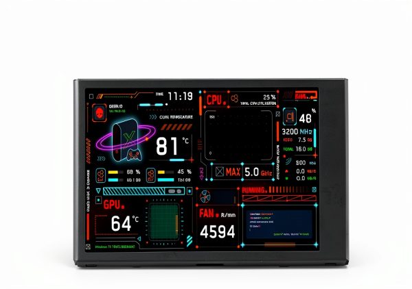 VBESTLIFE Computer Temperature Monitor 3.5 Inch Screen USB C-2