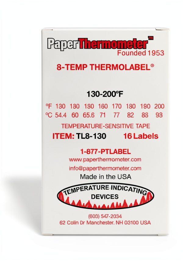 Thermolabel Temperature Indicators Plastic Rectangular 16-1