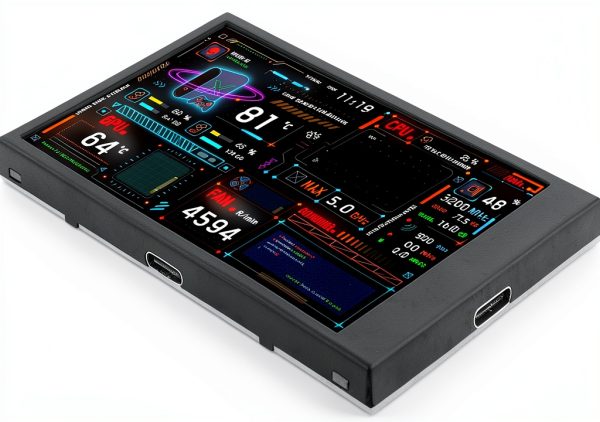 VBESTLIFE Computer Temperature Monitor 3.5 Inch Screen USB C-7