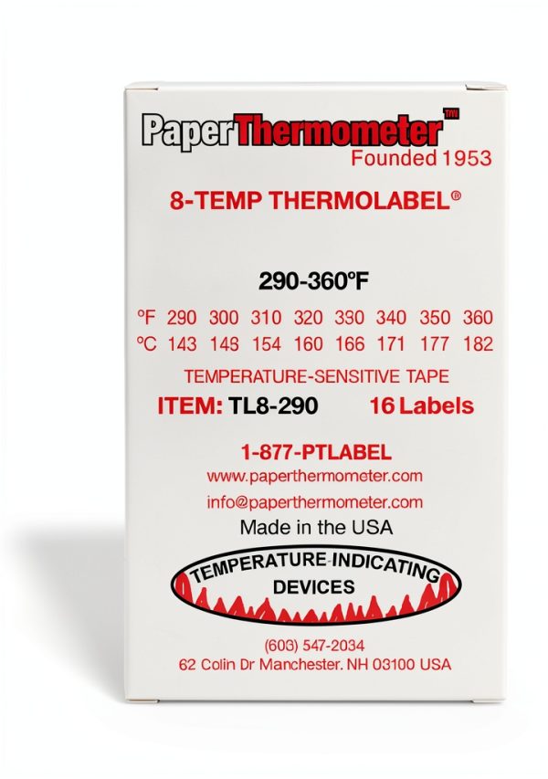 Thermolabel Temperature Labels White Plastic Rectangular-1