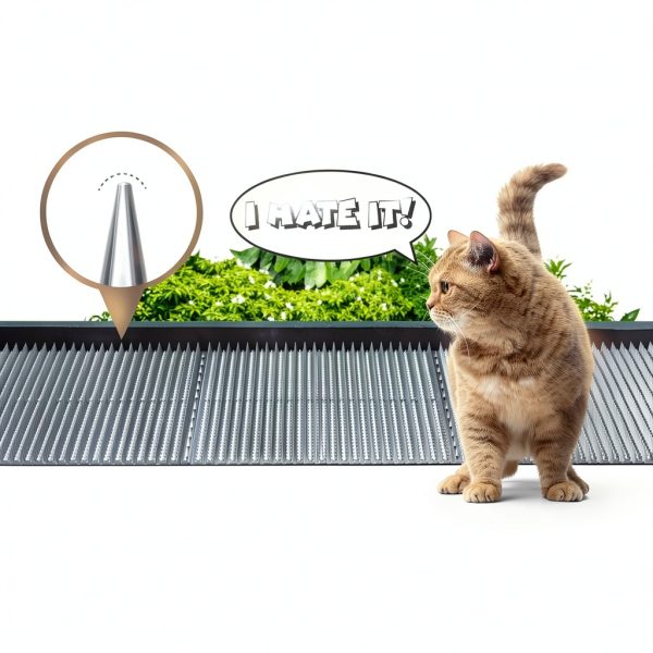 Ohlela Cat Repellent Mat 16x13 Inch Clear Plastic Outdoor Deterrent-3