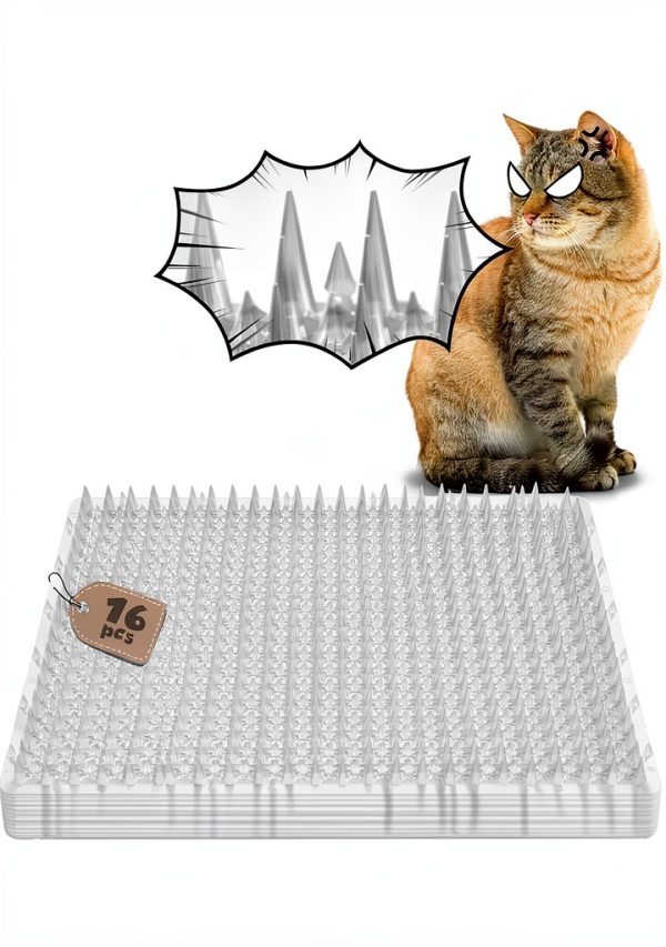 Ohlela Cat Repellent Mat 16x13 Inch Clear Plastic Outdoor Deterrent-0