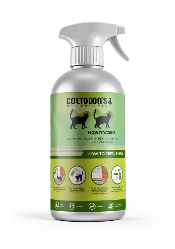 Cat Repellent Spray by Coltons Naturals 32 OZ Outdoor Indoor Organic-1