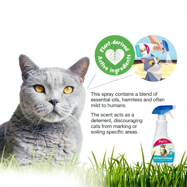 No Pee No Poop Cat Potty Training Spray PetYourPet Non Toxic 16 Fl Oz-2