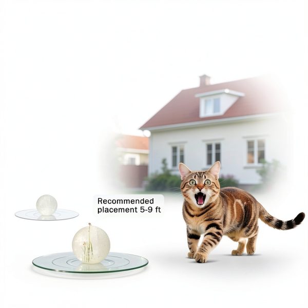 Cat Repellent 10Pack Outdoor Indoor Natural Essential Oil Balls by QQV-4