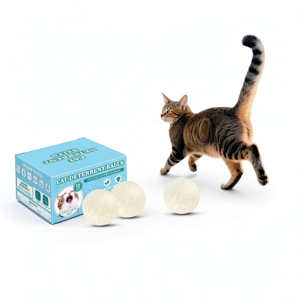 Cat Repellent 10Pack Outdoor Indoor Natural Essential Oil Balls by QQV-3