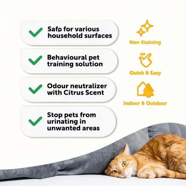 Anti Cat & Dog Urine Spray Petsly 17 Fl Oz Non-Staining Repellent-5