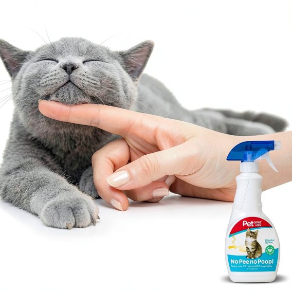 No Pee No Poop Cat Potty Training Spray PetYourPet Non Toxic 16 Fl Oz-5