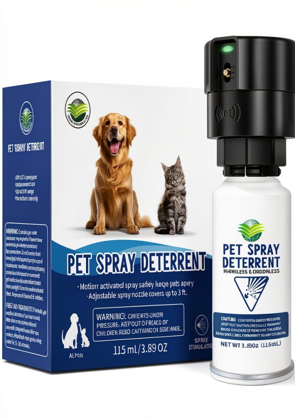 Cat Spray Deterrent System by diloqio Motion‑Activated Black Spray-0