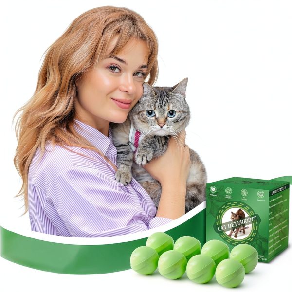 Cat Deterrent Outdoor VITAFOR Peppermint Oil Balls 10 Pack Green-6