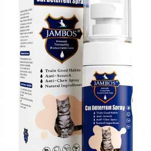 Cat Deterrent Spray JAMBOS Blue M Indoor Outdoor Natural Anti‑Scratch-0