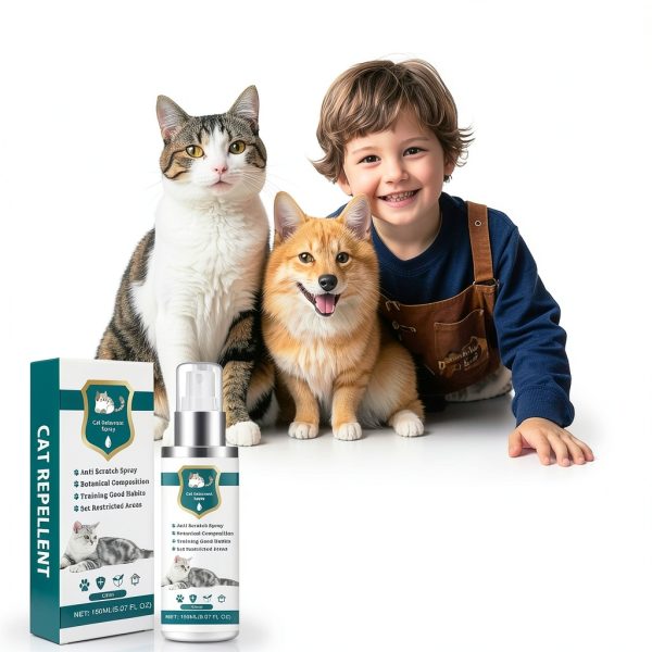 Advanced Cat Deterrent Spray LONPAL Natural Citrus Repellent Green M-2