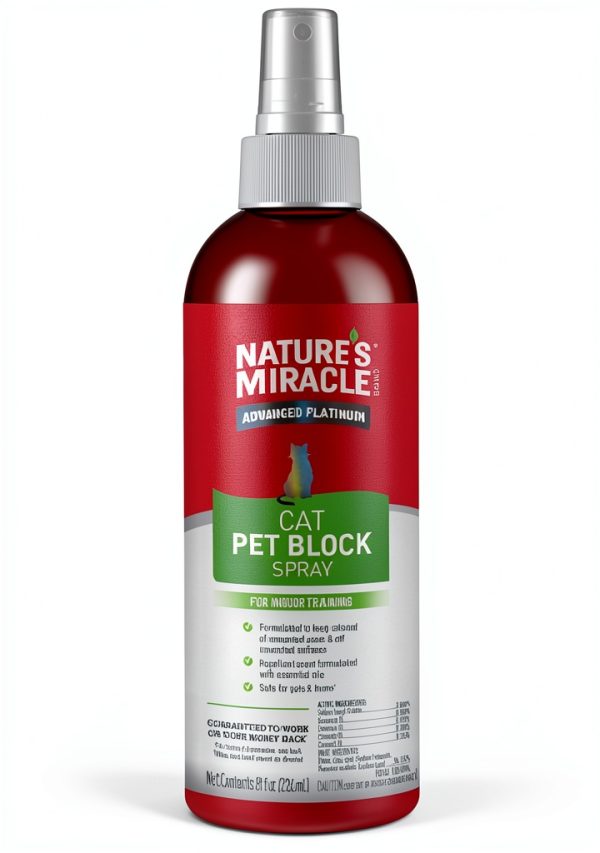 Nature's Miracle Platinum Cat Repellent Spray 8oz Indoor Training-0
