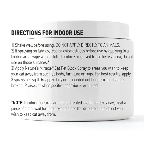 Nature's Miracle Platinum Cat Repellent Spray 8oz Indoor Training-3