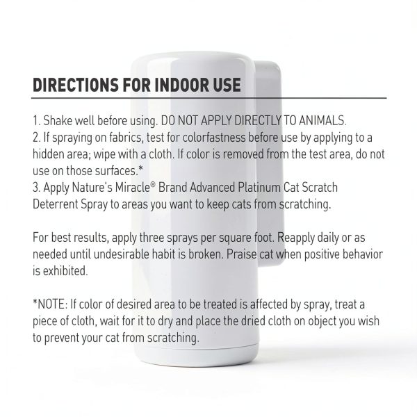 Cat Scratch Deterrent Spray by Nature's Miracle Advanced Platinum 8oz-3