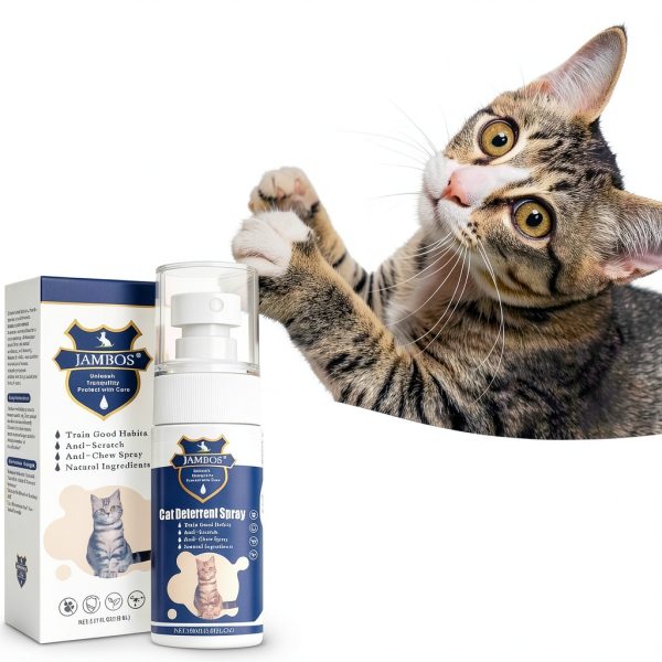 Cat Deterrent Spray JAMBOS Blue M Indoor Outdoor Natural Anti‑Scratch-3
