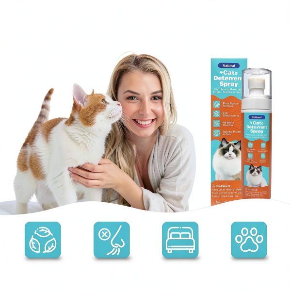 Cat Deterrent Spray GOLRISEN Natural Citrus Repellent 150ml-5