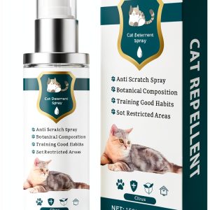 Advanced Cat Deterrent Spray LONPAL Natural Citrus Repellent Green M-0