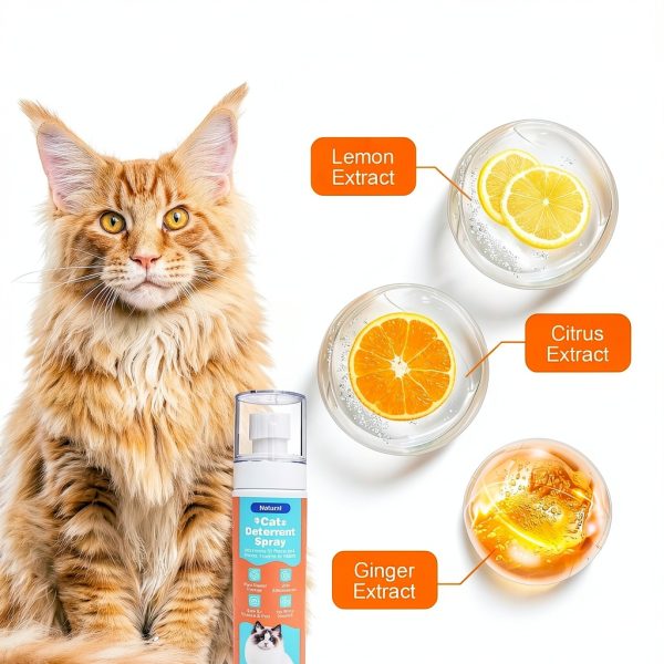 Cat Deterrent Spray GOLRISEN Natural Citrus Repellent 150ml-1