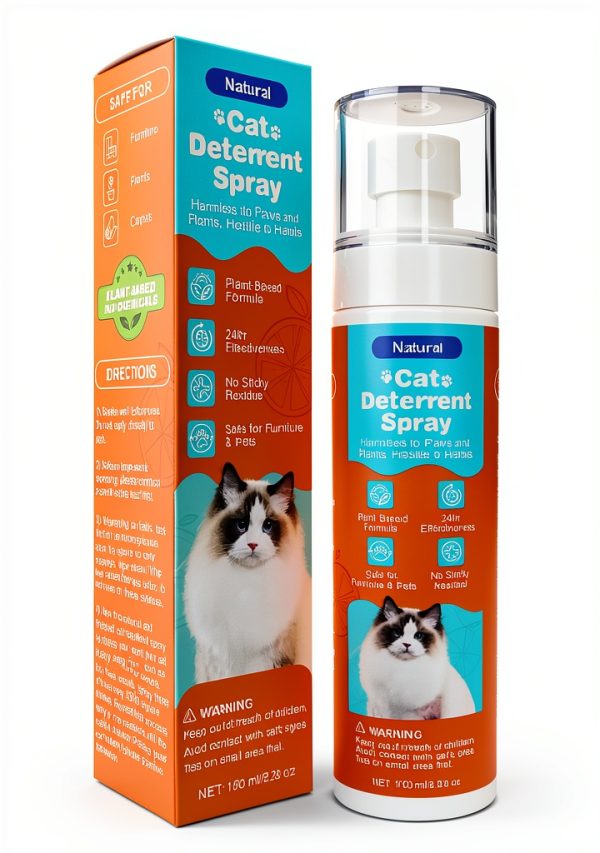 Cat Deterrent Spray GOLRISEN Natural Citrus Repellent 150ml-0