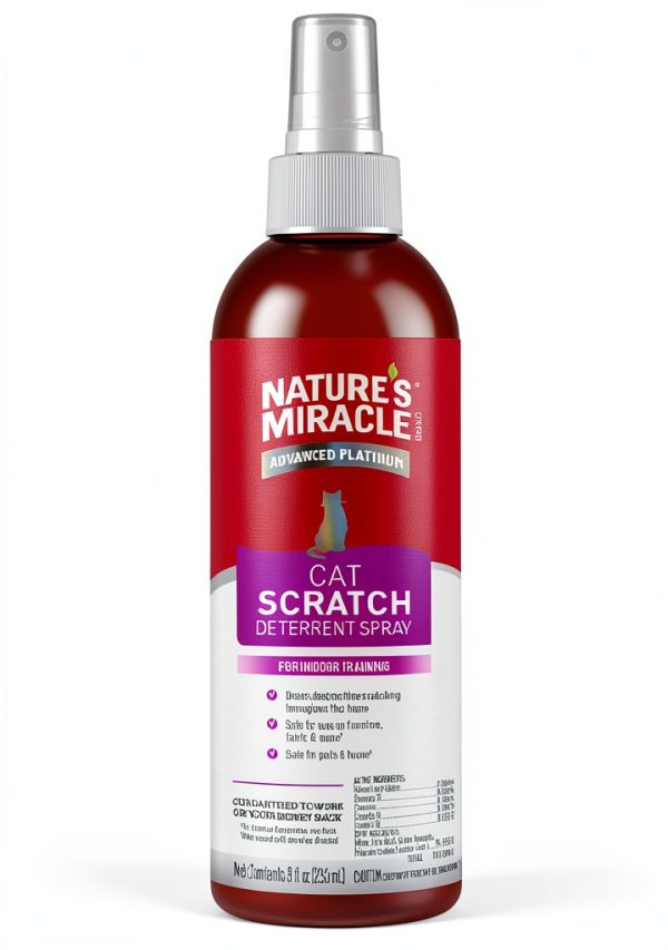Cat Scratch Deterrent Spray by Nature's Miracle Advanced Platinum 8oz-0